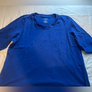 Lane Bryant royal blue sequin round  neck top